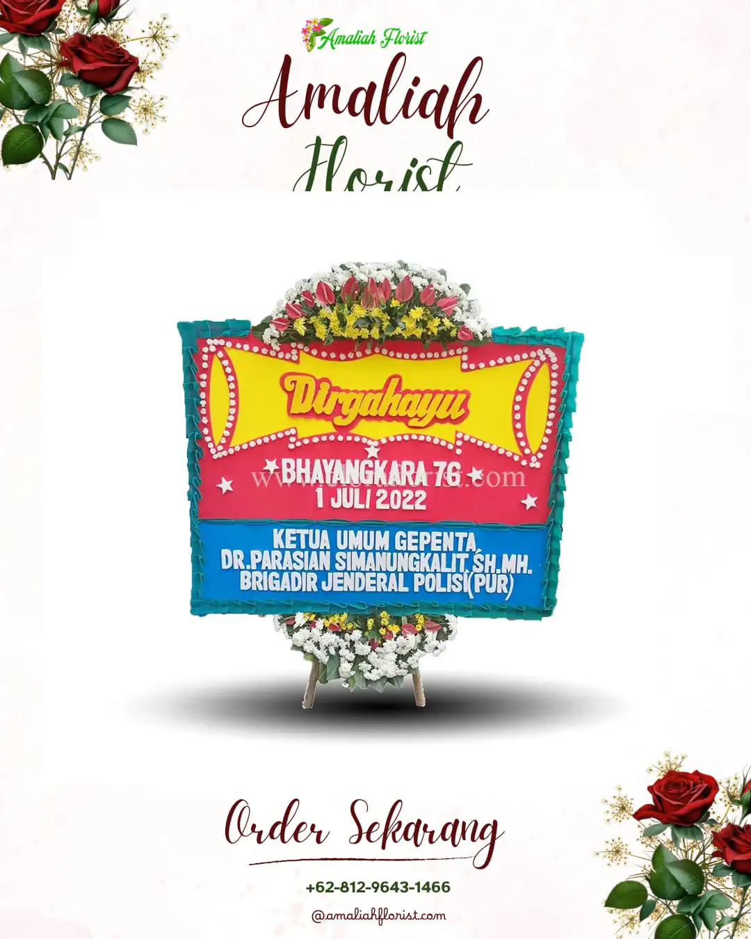 Papan Bunga HUT Ulang Tahun Mempawah Hulu